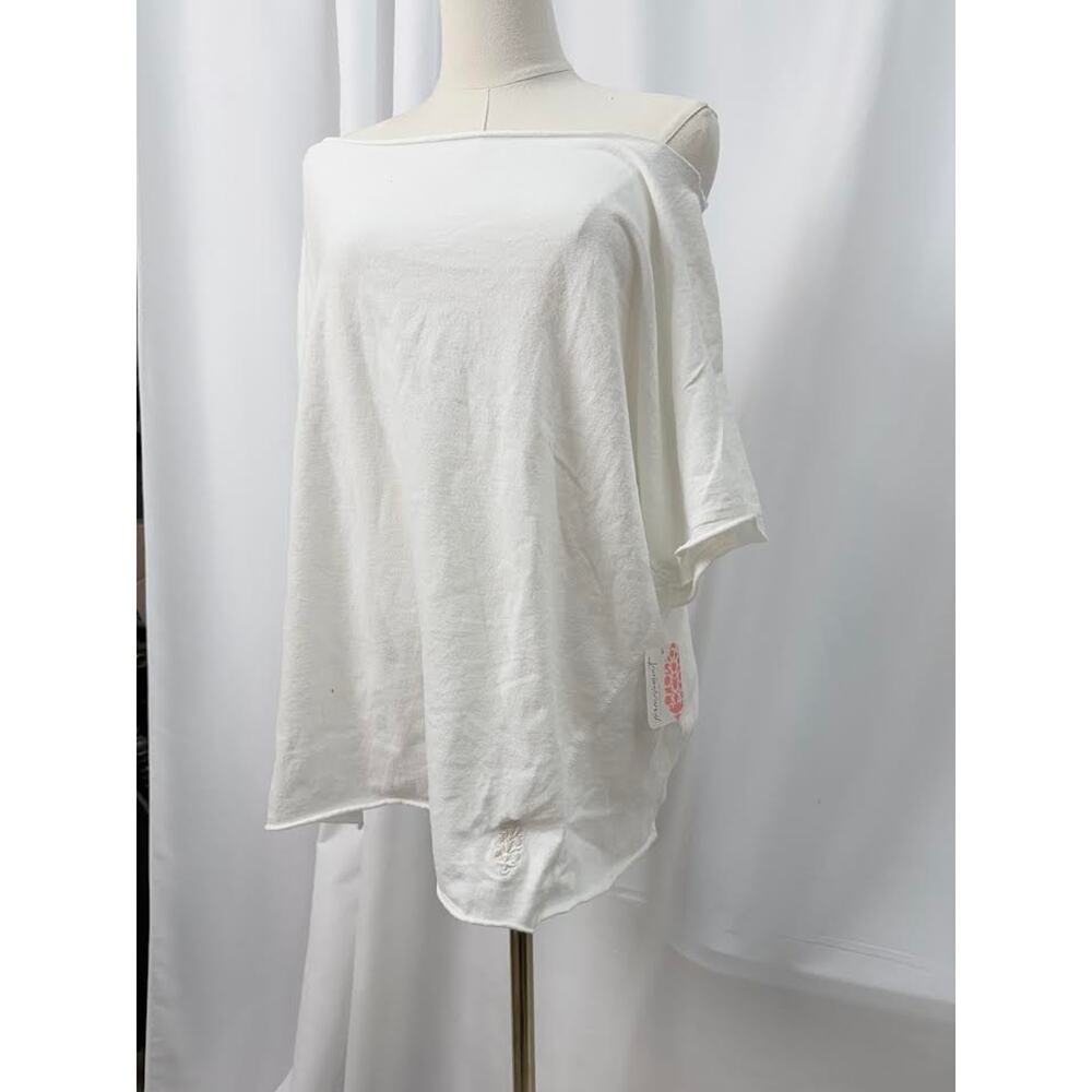 NWT! Free People Women's Slam Dunk Tee White SMALL - Picture 5 of 12